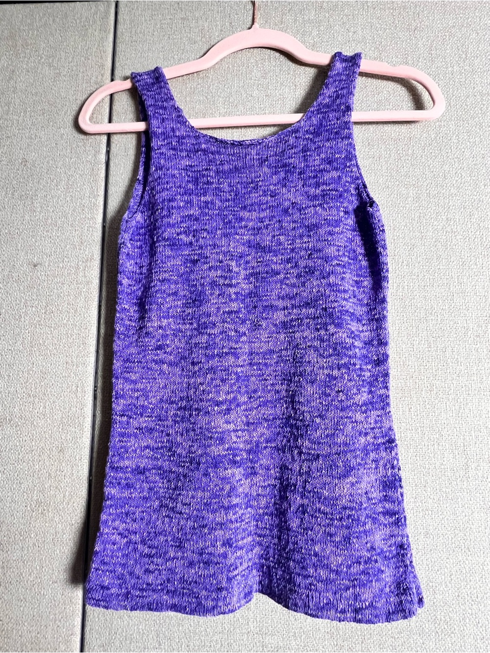 Isobel & Cleo Purple Knit Open Cardigan & Knit Tank - Picture 5 of 6